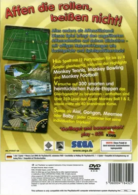 Super Monkey Ball Deluxe (Japan) box cover back